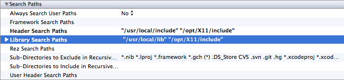 search paths