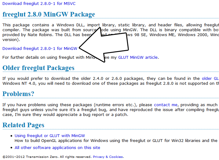 mingw package