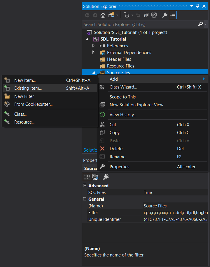 add existing item
