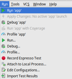 run app