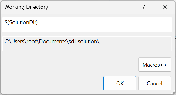 Add working directory