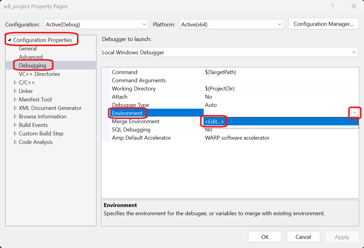 Edit Environment Variable